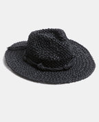 Chapeau de paille avec nœuds