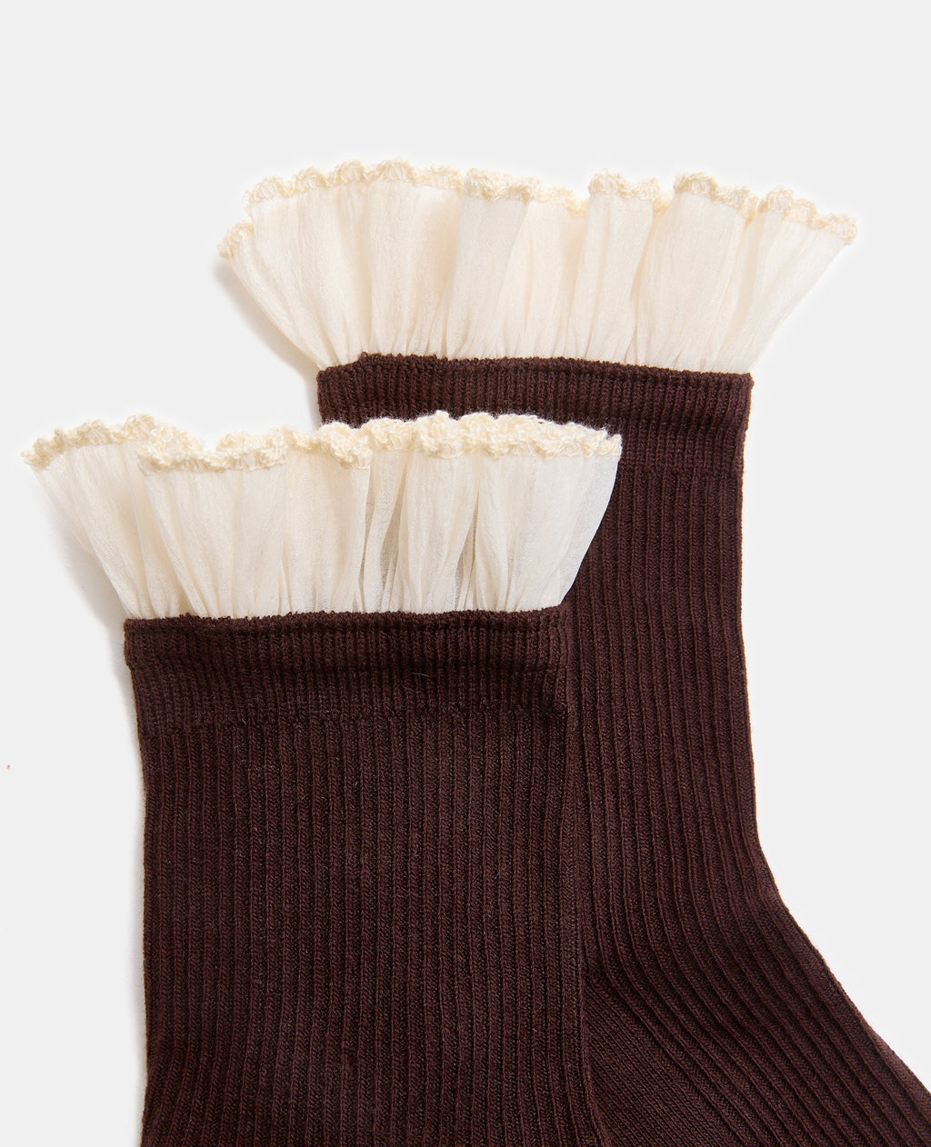 Paire de chaussettes avec froufrous