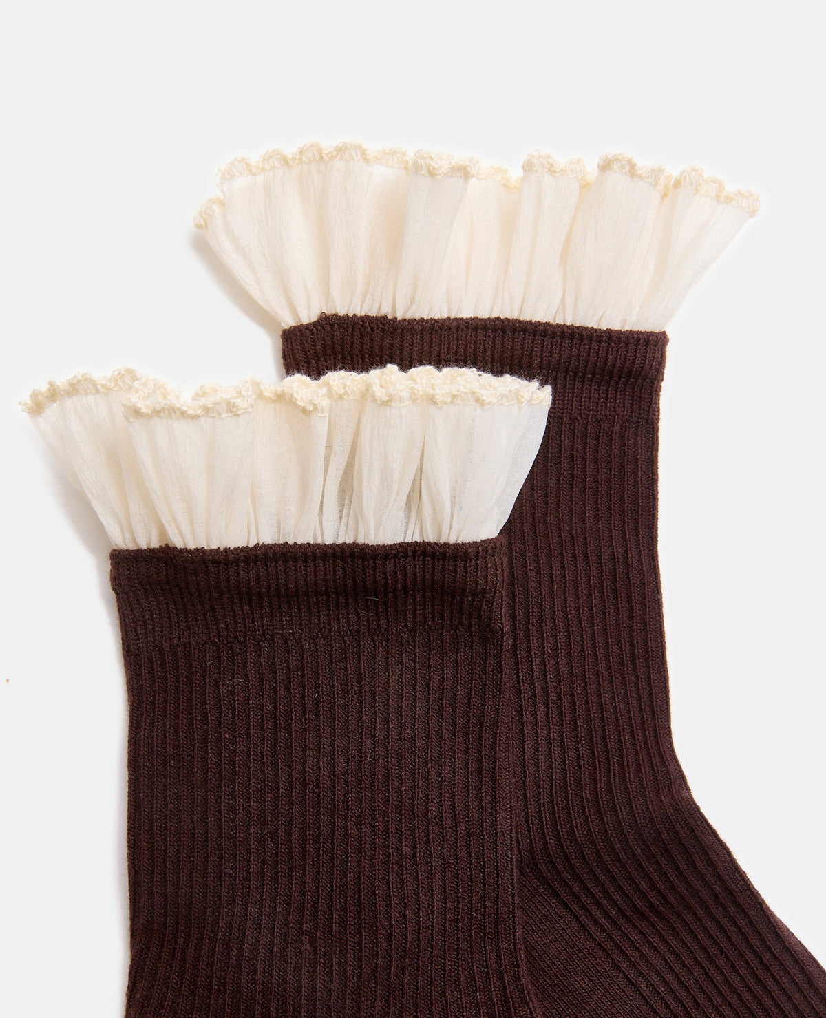 Paire de chaussettes avec froufrous