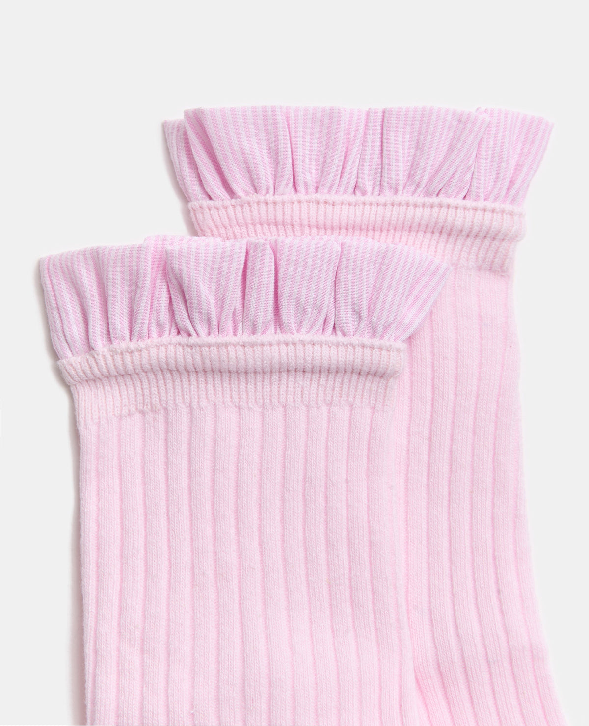 Paire de chaussettes avec froufrous rayés