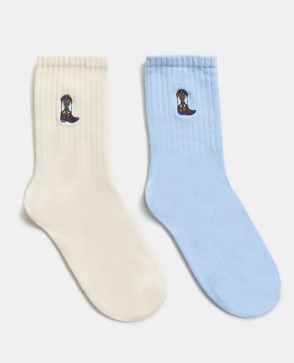 Lot de 2 paires de chaussettes avec santiags