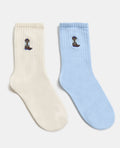 Lot de 2 paires de chaussettes avec santiags