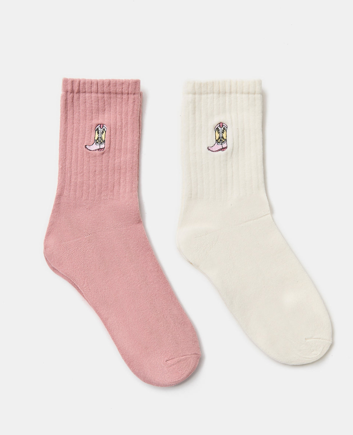 Lot de 2 paires de chaussettes avec santiags