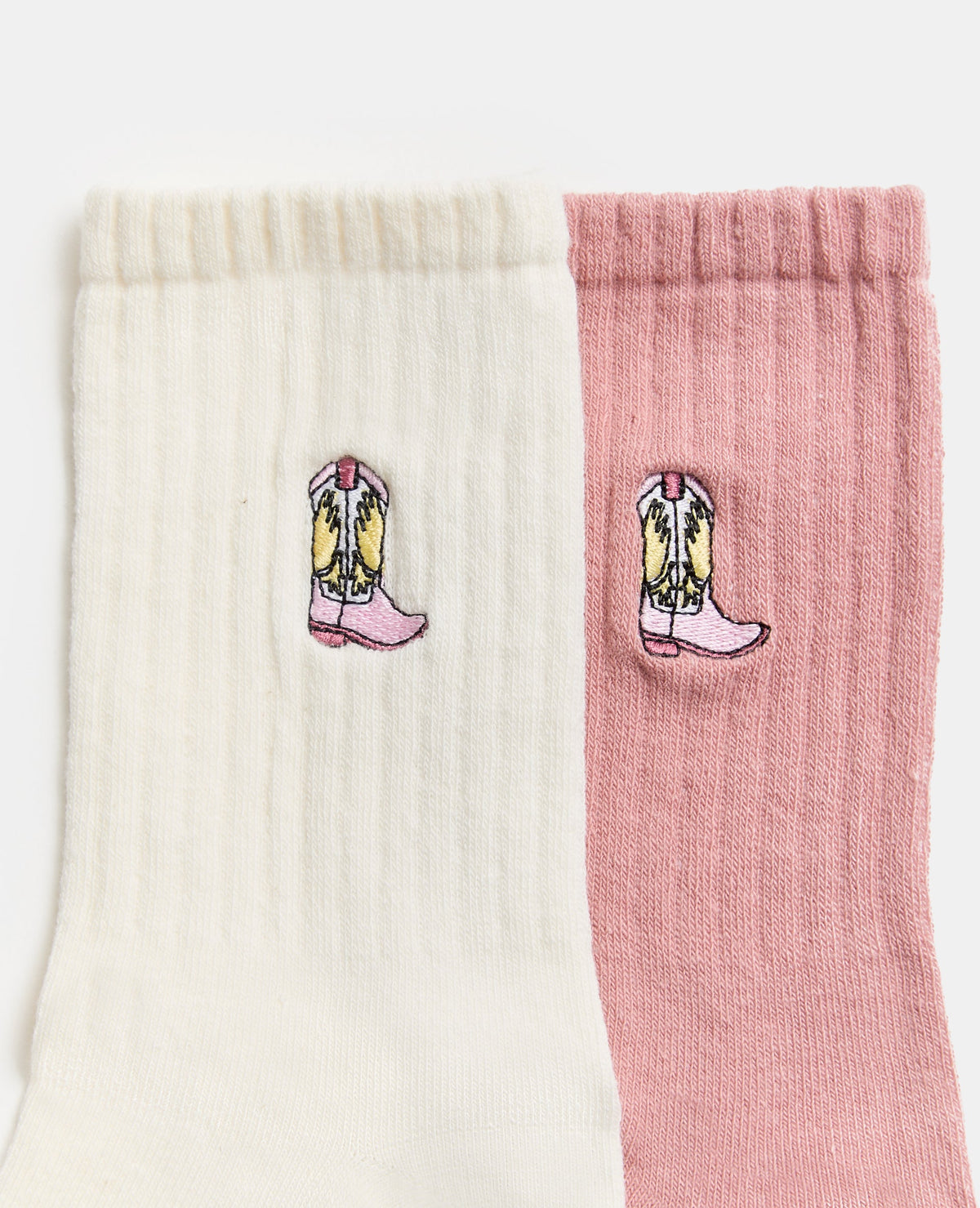 Lot de 2 paires de chaussettes avec santiags