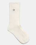 Paire de chaussettes avec broderie étoile