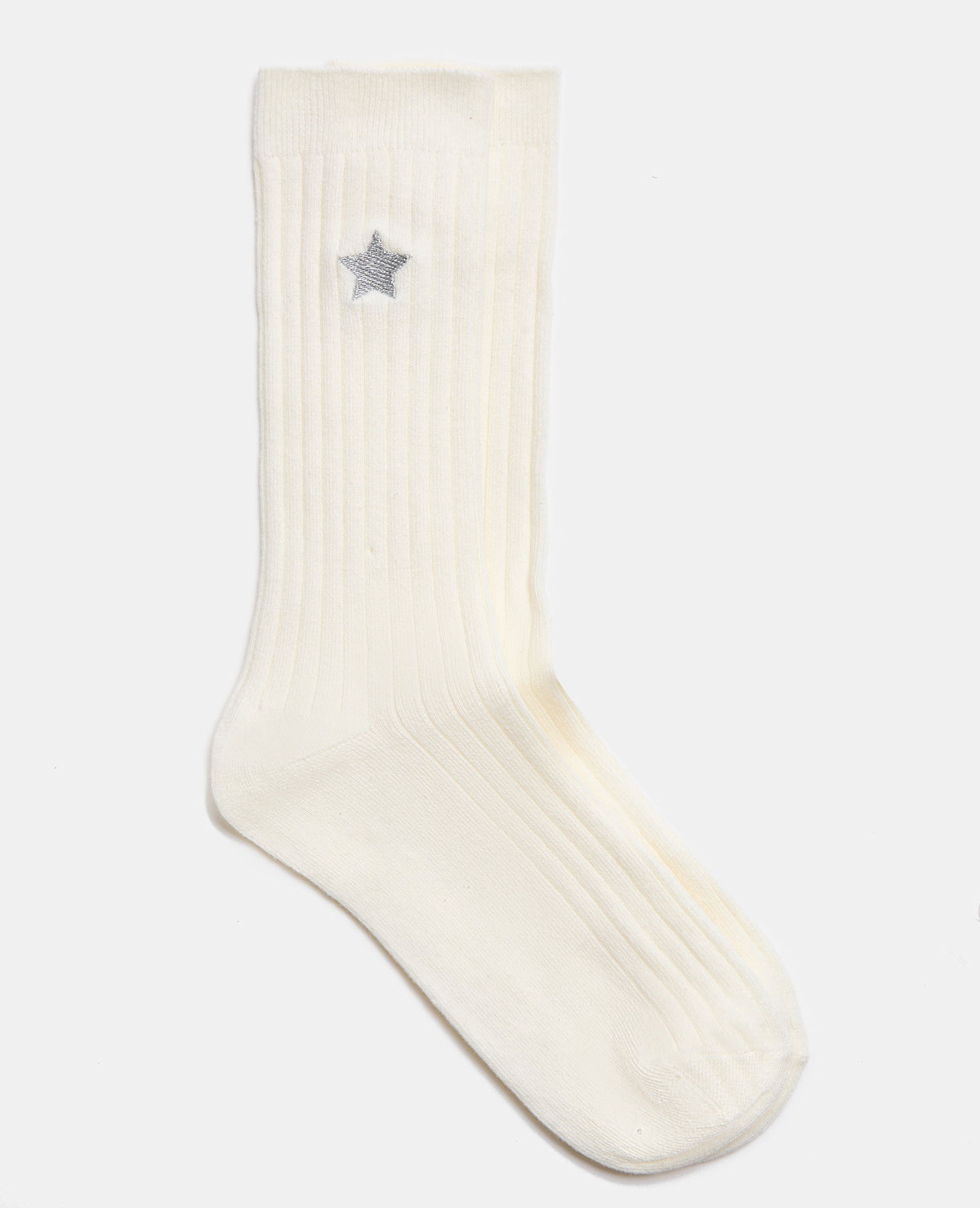 Paire de chaussettes avec broderie étoile