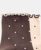Lot de 2 paires de chaussettes à pois avec froufous