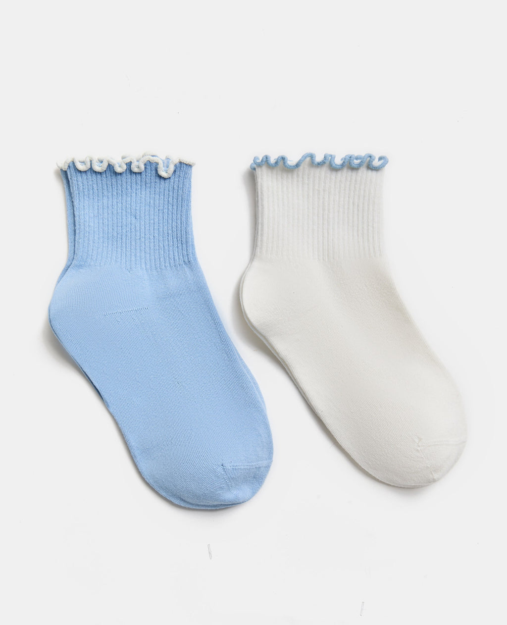 Lot de 2 paires de chaussettes avec froufrous