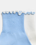 Lot de 2 paires de chaussettes avec froufrous