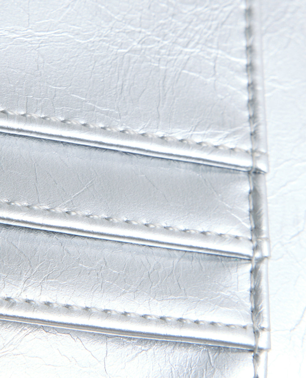 Porte-cartes en simili argenté