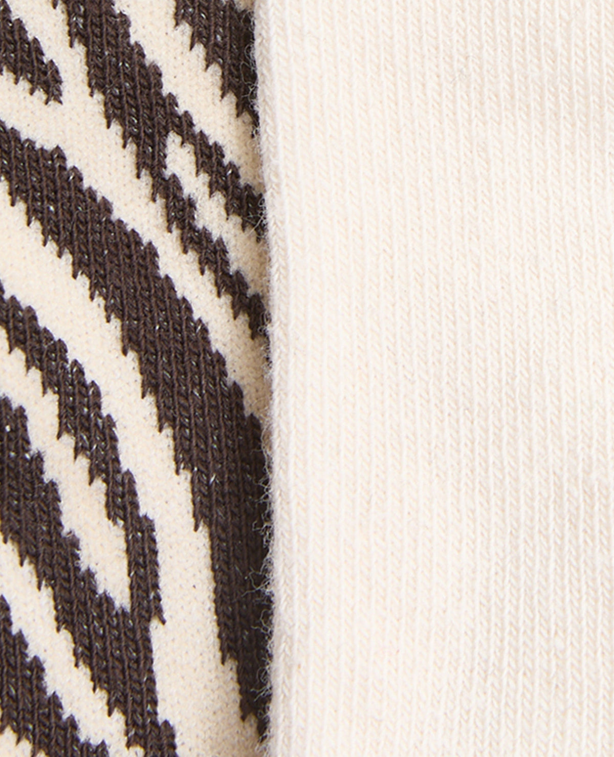 Lot de 2 paires de chaussettes zèbre