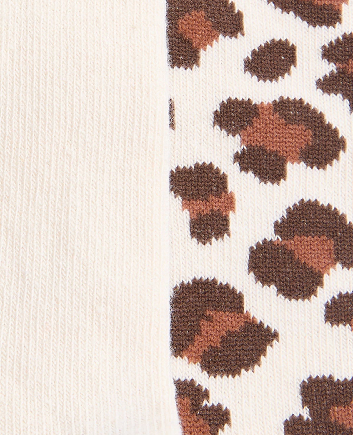 Lot de 2 paires de chaussettes léopard