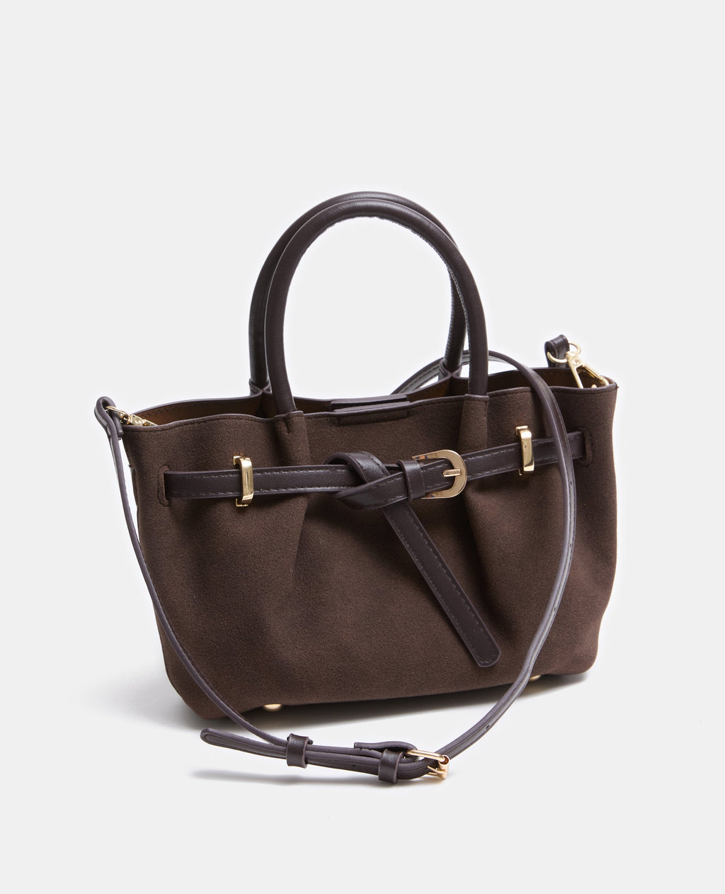 Sac bi-matière avec poignées et bandoulière