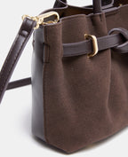 Sac bi-matière avec poignées et bandoulière