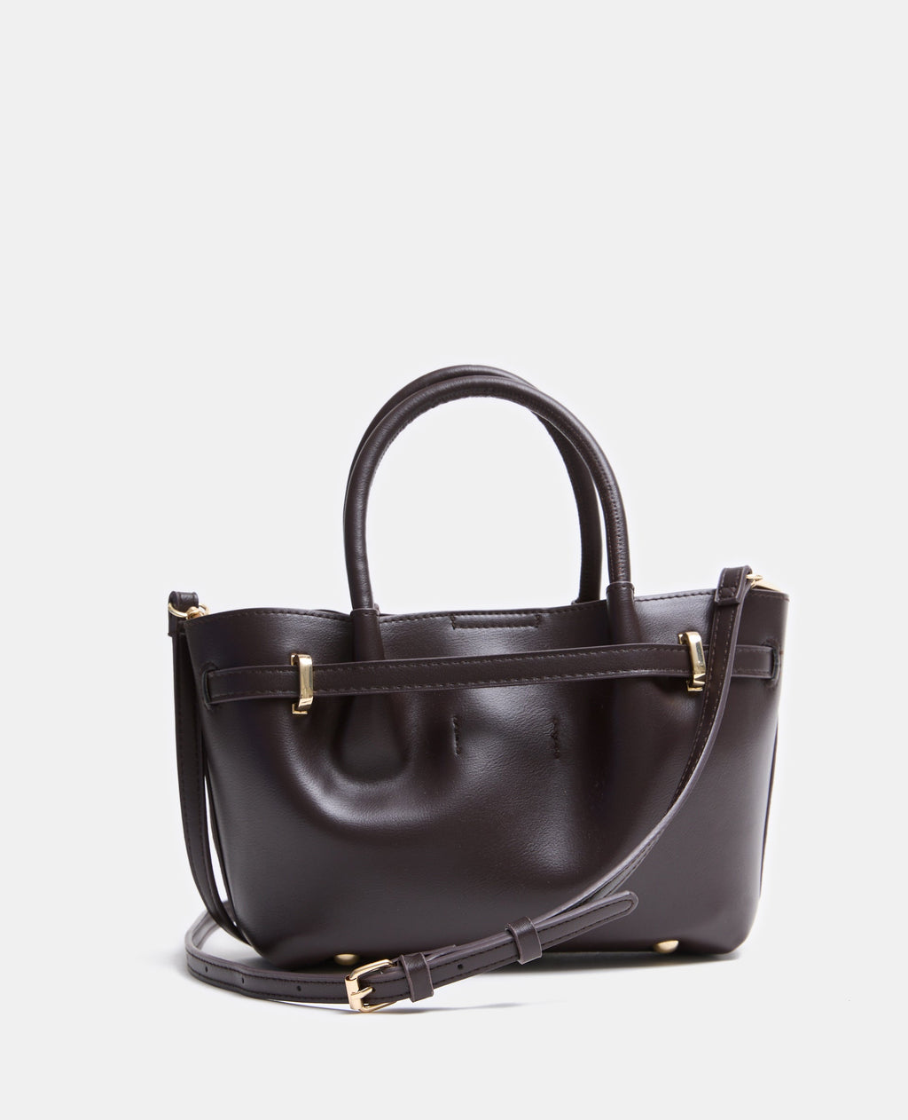 Sac bi-matière avec poignées et bandoulière