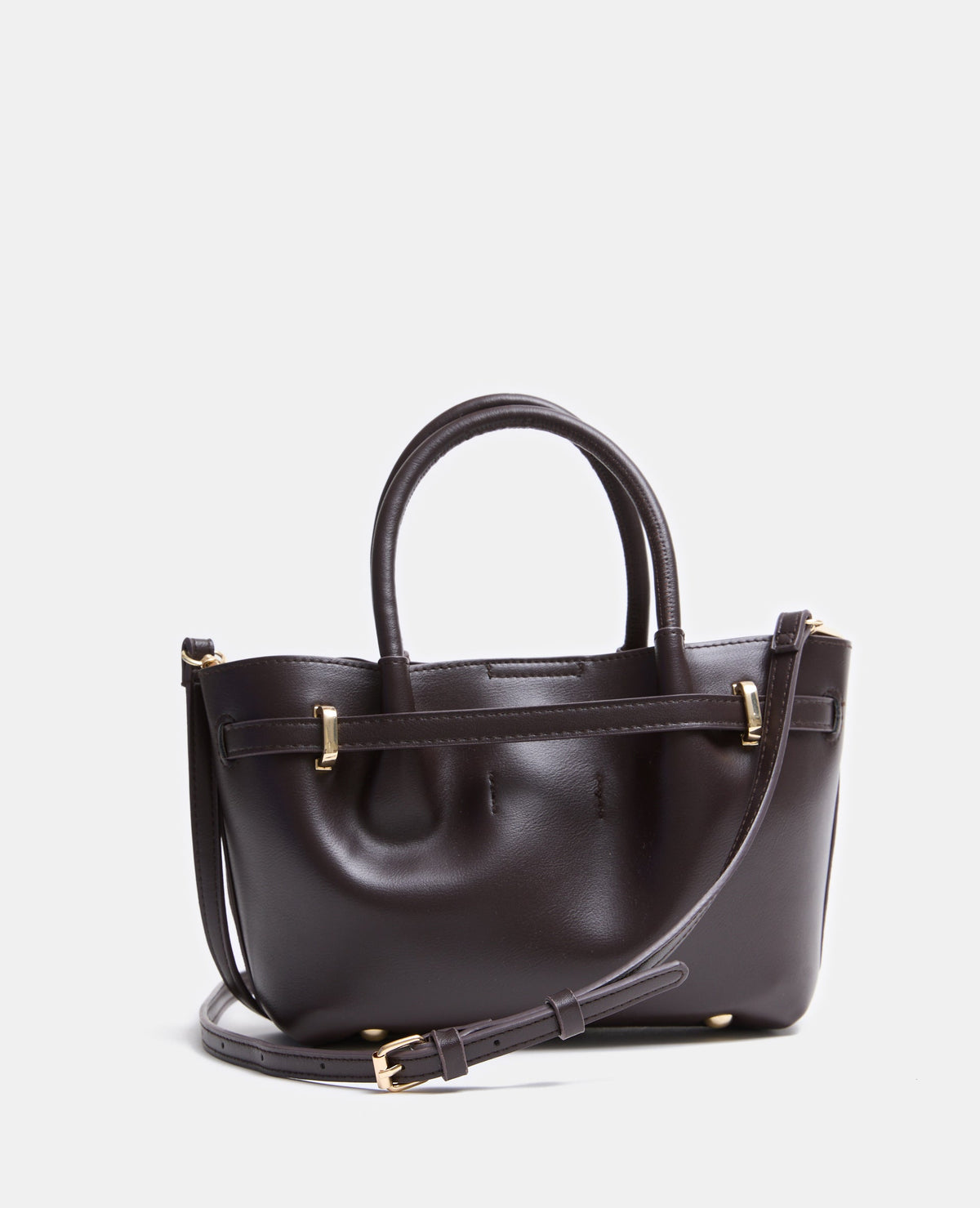 Sac bi-matière avec poignées et bandoulière