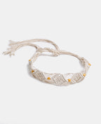 Ceinture à nouer en cordes avec perles