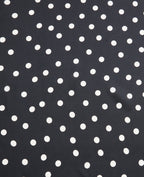 Foulard en satin motif pois
