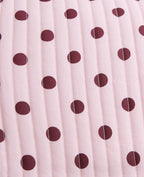 Housse d'ordinateur matelassée motif pois