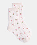 Paire de chaussettes avec fleurs
