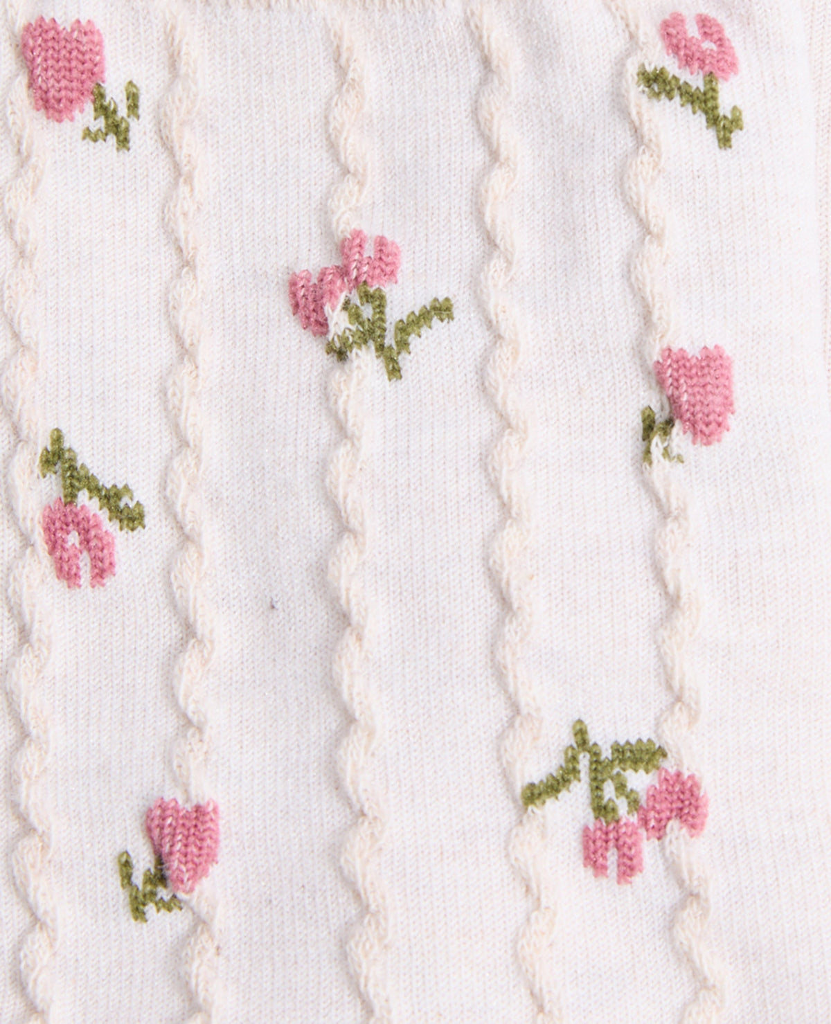 Paire de chaussettes avec fleurs
