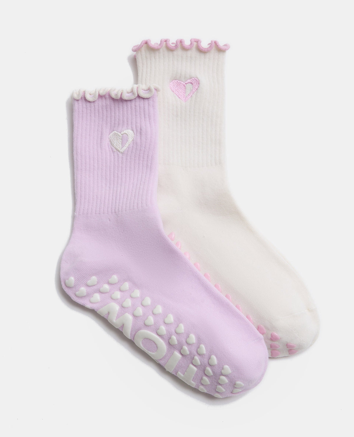 Lot de 2 paires de chaussettes antidérapantes Flow