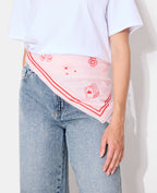 Foulard en tissu motif Lucky girl