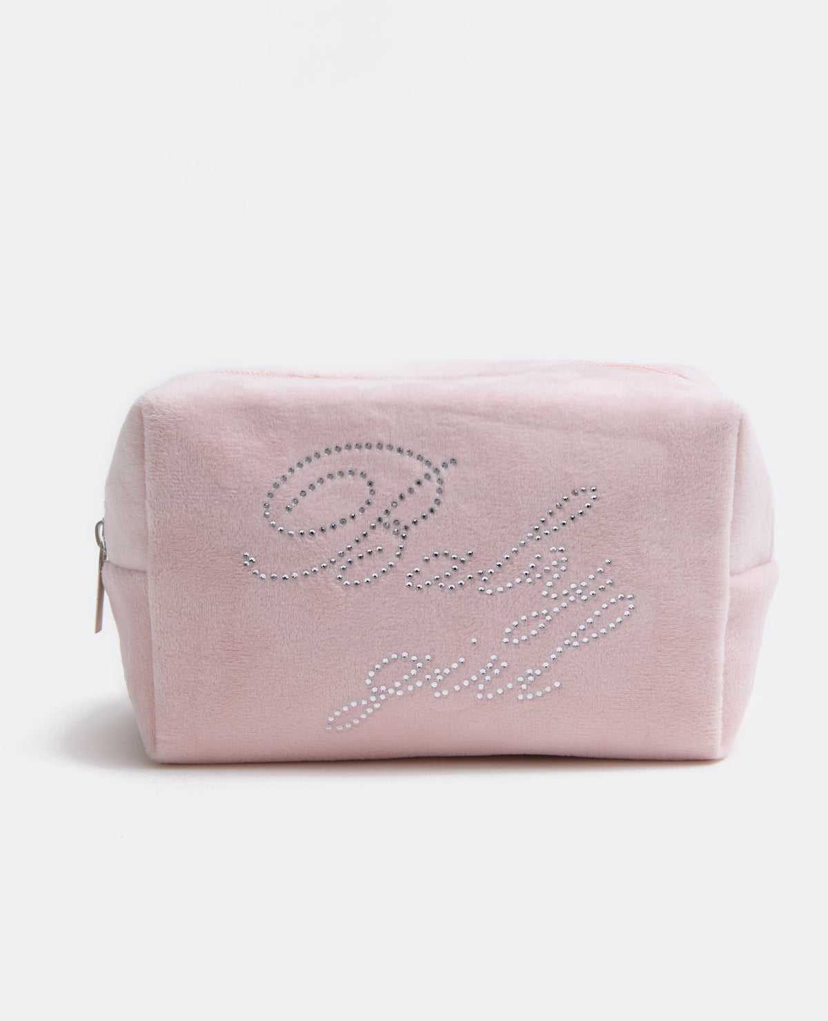 Trousse de toilette en velours avec strass
