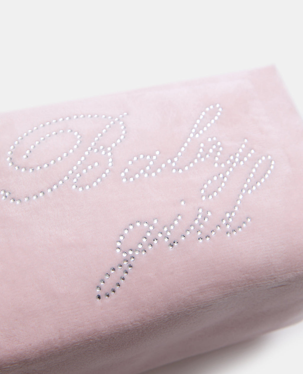 Trousse de toilette en velours avec strass