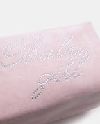 Trousse de toilette en velours avec strass
