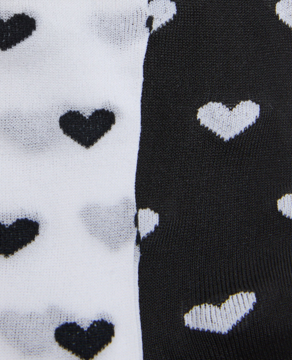 2 paires de chaussettes transparentes avec cœurs