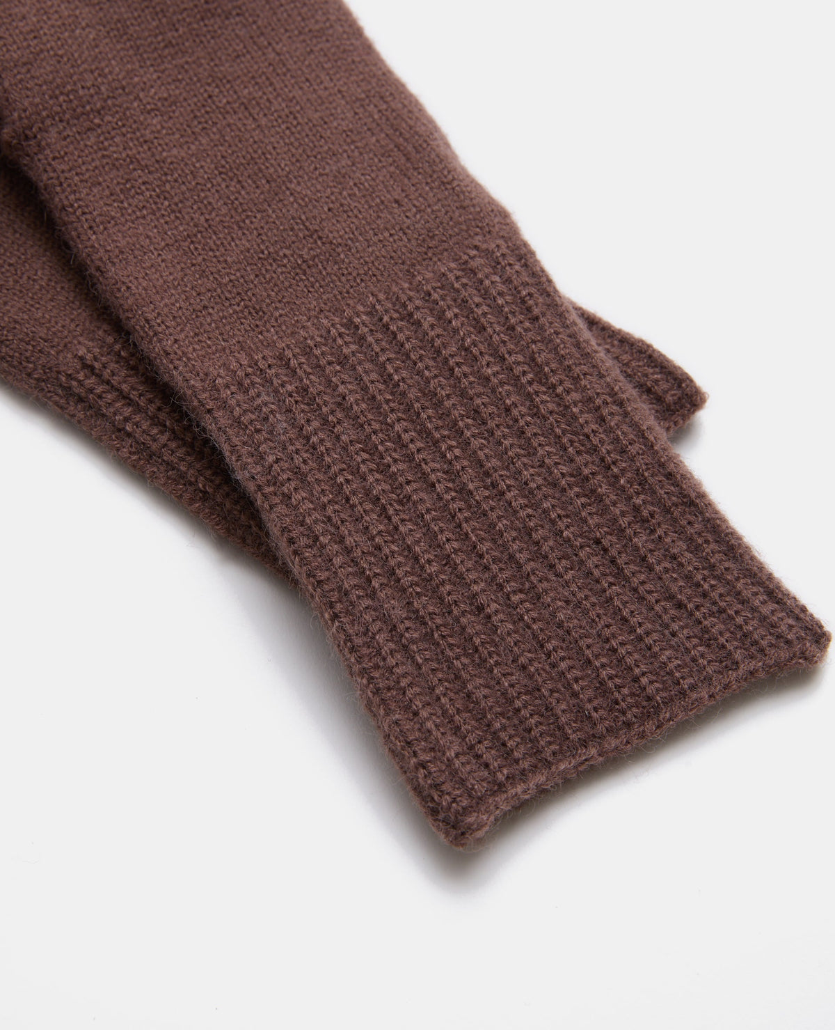 Paire de gants grand bord-côtes