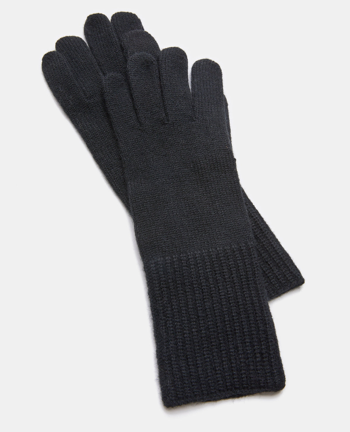 Paire de gants grand bord-côtes