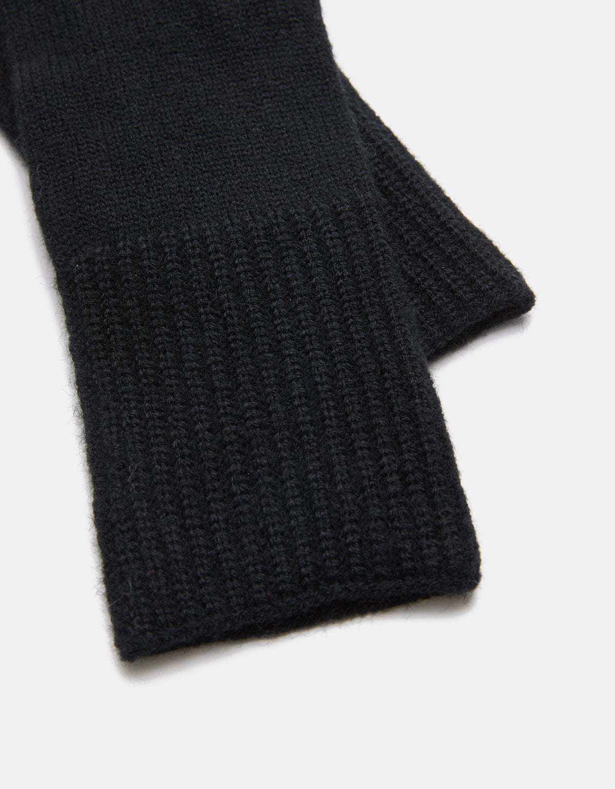 Paire de gants grand bord-côtes