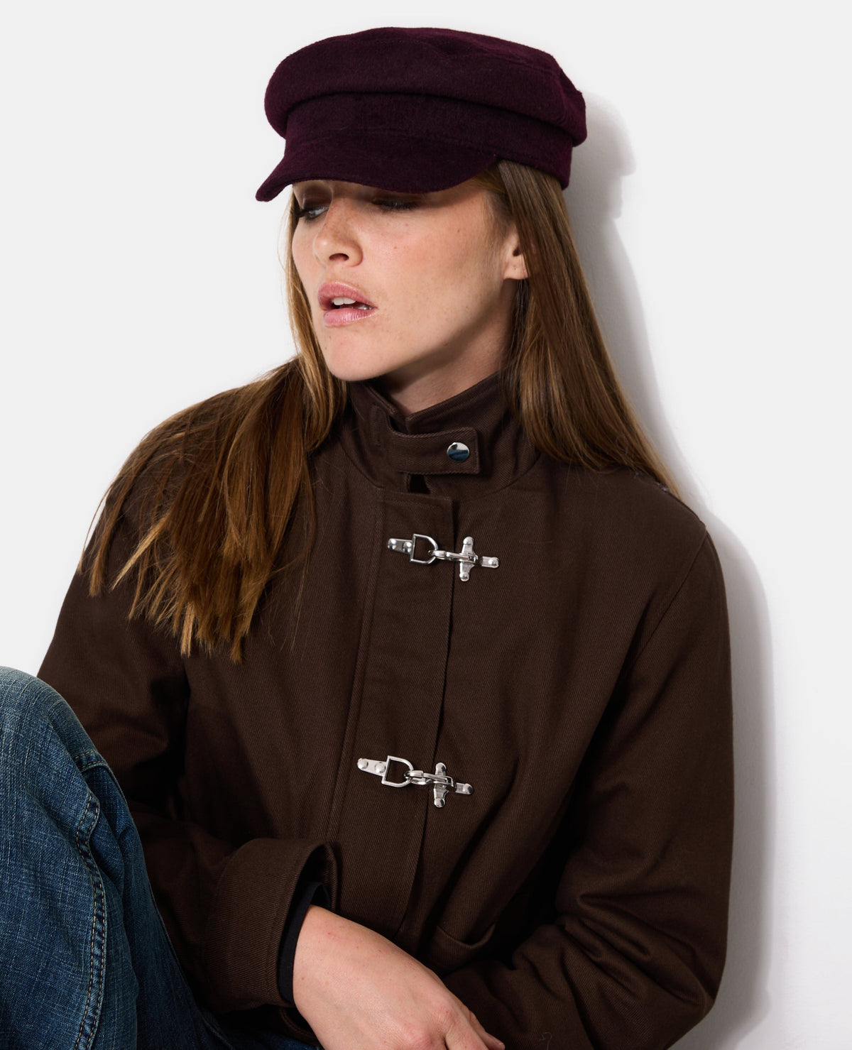 Casquette de marin en drap de laine