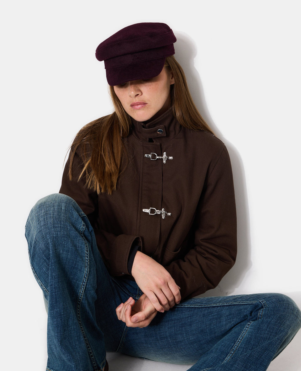 Casquette de marin en drap de laine