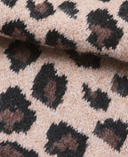 Echarpe triangle motif léopard