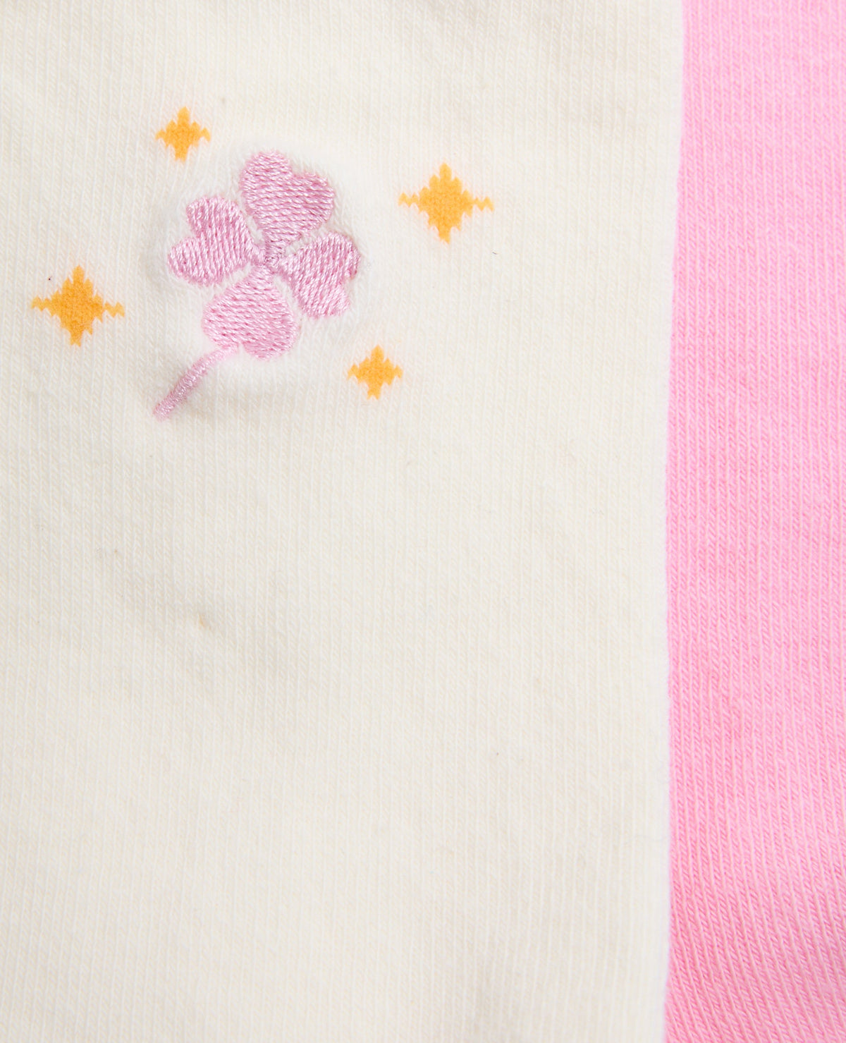 2 paires de chaussettes avec trèfles 4 feuilles