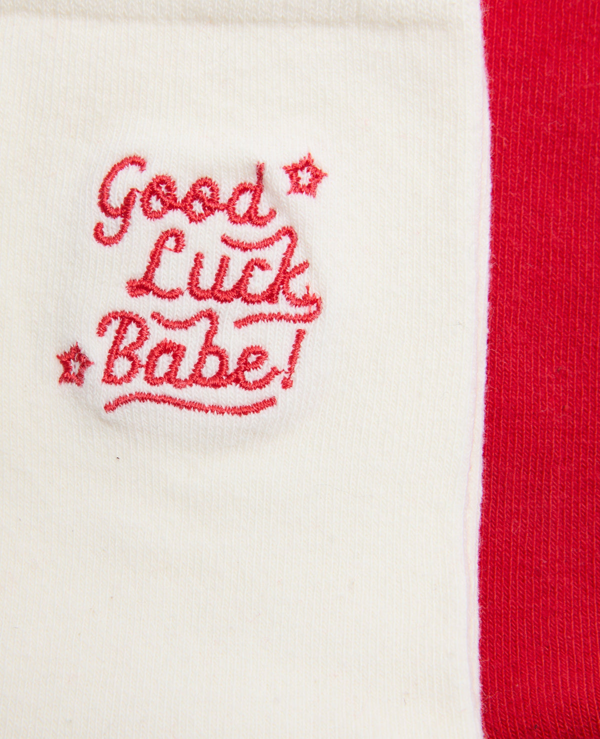 2 paires de chaussettes avec Good Luck Babe