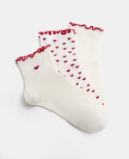 3 paires de chaussettes avec cœurs