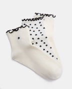 3 paires de chaussettes avec étoiles