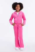Ensemble pantalon velours Mini My Go To - Rose bubblegum