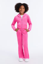 Ensemble pantalon velours Mini My Go To - Rose bubblegum