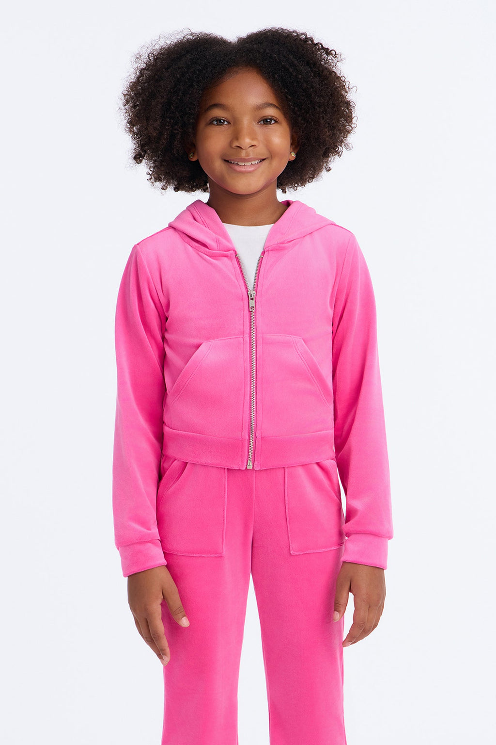 Ensemble pantalon velours Mini My Go To - Rose bubblegum