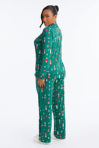 Ensemble pantalon de pyjama Casse-noisettes musiciens – Vert