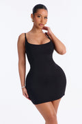 Robe courte en modal de première qualité Wear On Repeat - Noir