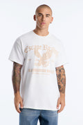 T-shirt surdimensionné à manches courtes All American Hustle - Blanc