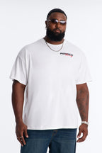 T-shirt amples à manches courtes Monaco Racing - Blanc