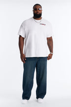 T-shirt amples à manches courtes Monaco Racing - Blanc