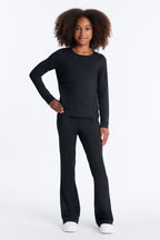 Ensemble pantalon patte d'éléphant Mini Talk To Ya Later - Noir